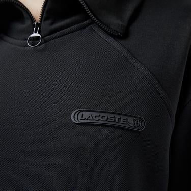  Kadın Regular Fit Fermuarlı Dik Yaka Siyah Sweatshirt