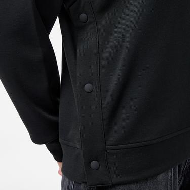  Kadın Regular Fit Fermuarlı Dik Yaka Siyah Sweatshirt