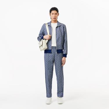  Erkek Regular Fit Monogram Lacivert Eşofman Altı