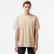 Erkek Loose Fit Bisiklet Yaka Bej T-Shirt