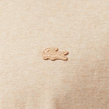  Erkek Loose Fit Bisiklet Yaka Bej T-Shirt