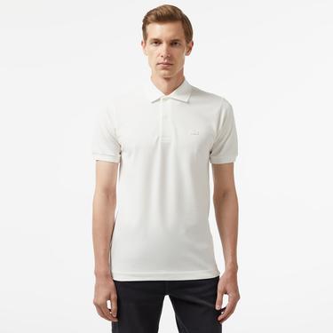  Erkek Classic Fit Beyaz Polo