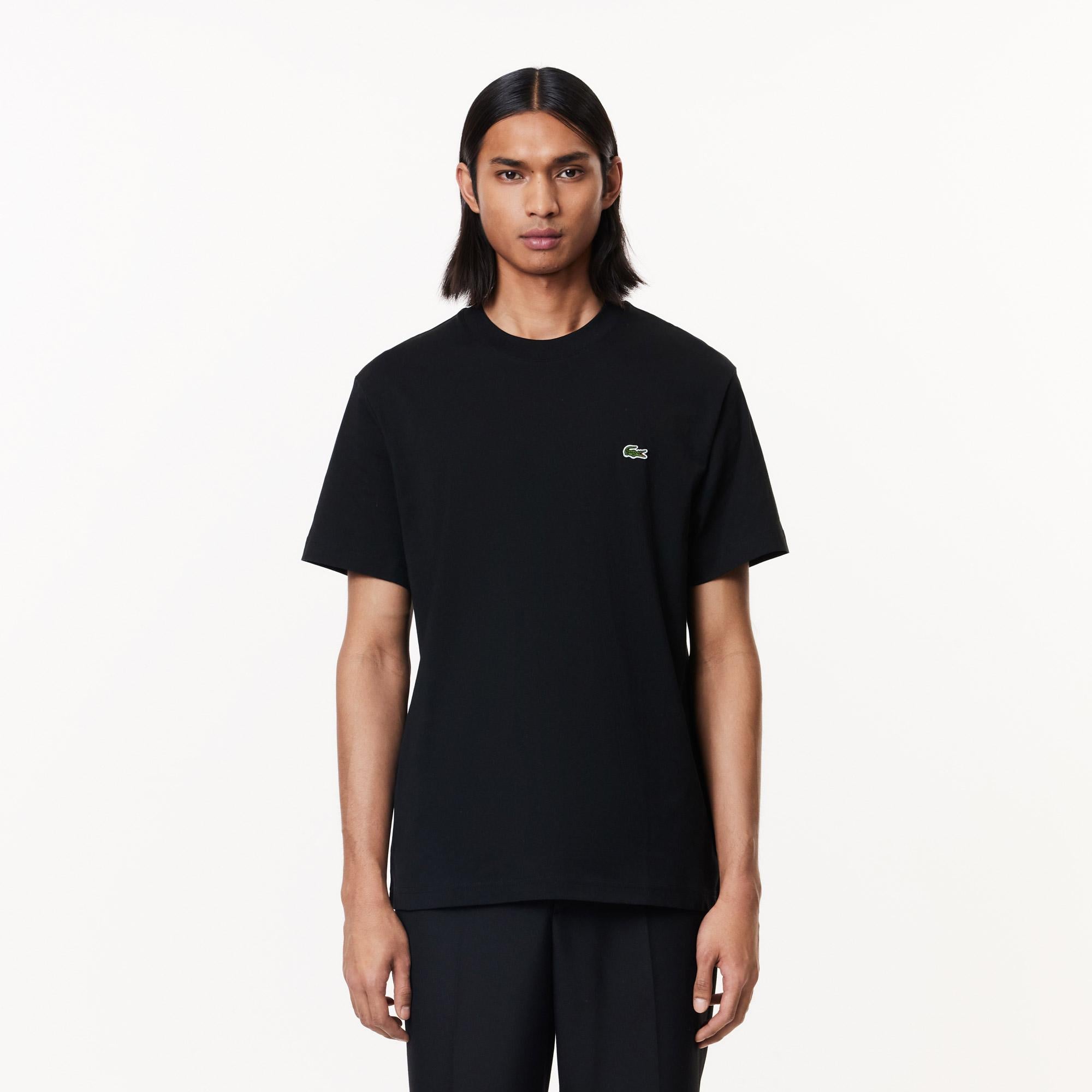 Lacoste Classic Erkek Classic Fit Bisiklet Yaka Siyah T-Shirt