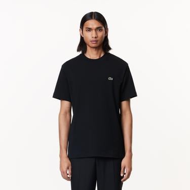  Lacoste Classic Erkek Classic Fit Bisiklet Yaka Siyah T-Shirt