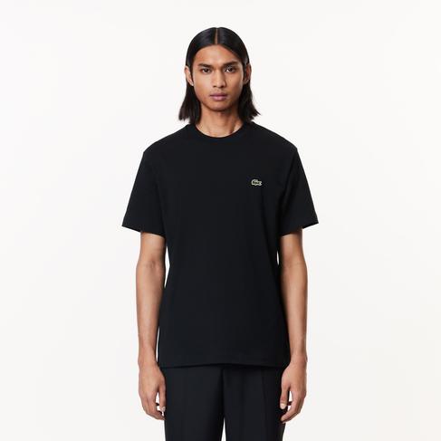  Lacoste Classic Erkek Classic Fit Bisiklet Yaka Siyah T-Shirt