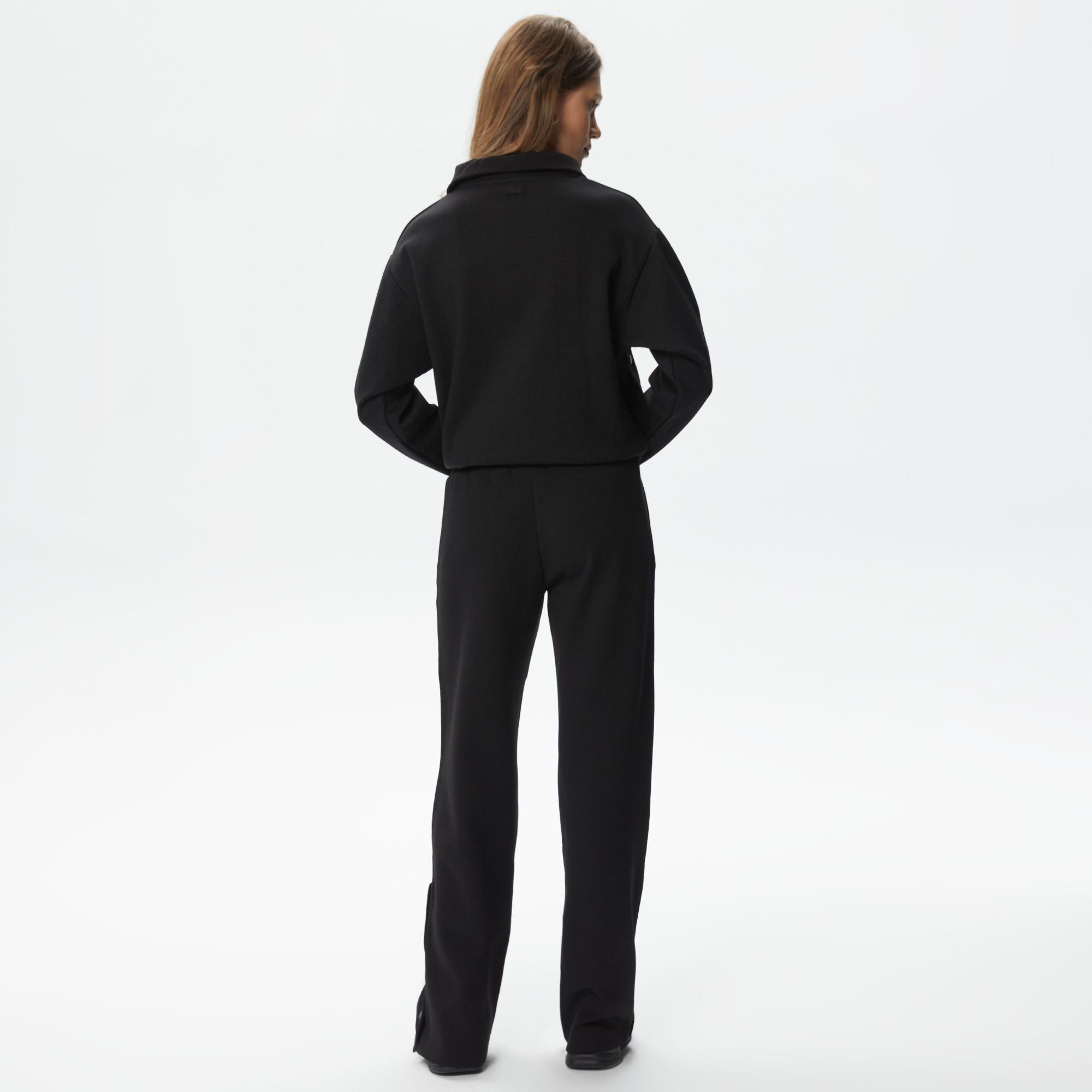 Lacoste Kadın Straight Fit Siyah Eşofman Altı