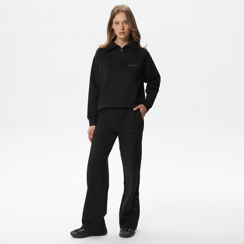  Lacoste Kadın Straight Fit Siyah Eşofman Altı