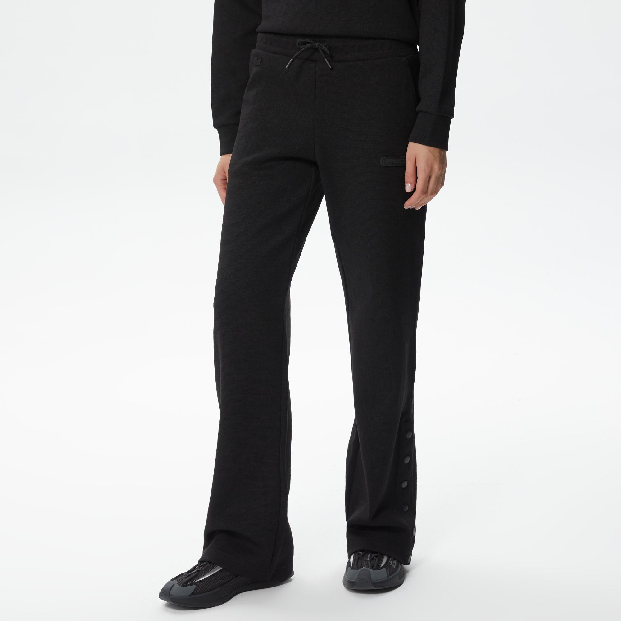 Lacoste Kadın Straight Fit Siyah Eşofman Altı