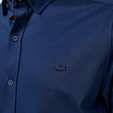  Lacoste Erkek Slim Fit Lacivert Gömlek