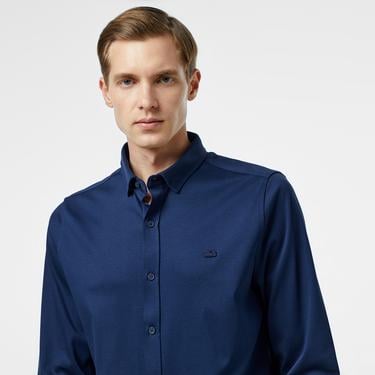  Lacoste Erkek Slim Fit Lacivert Gömlek