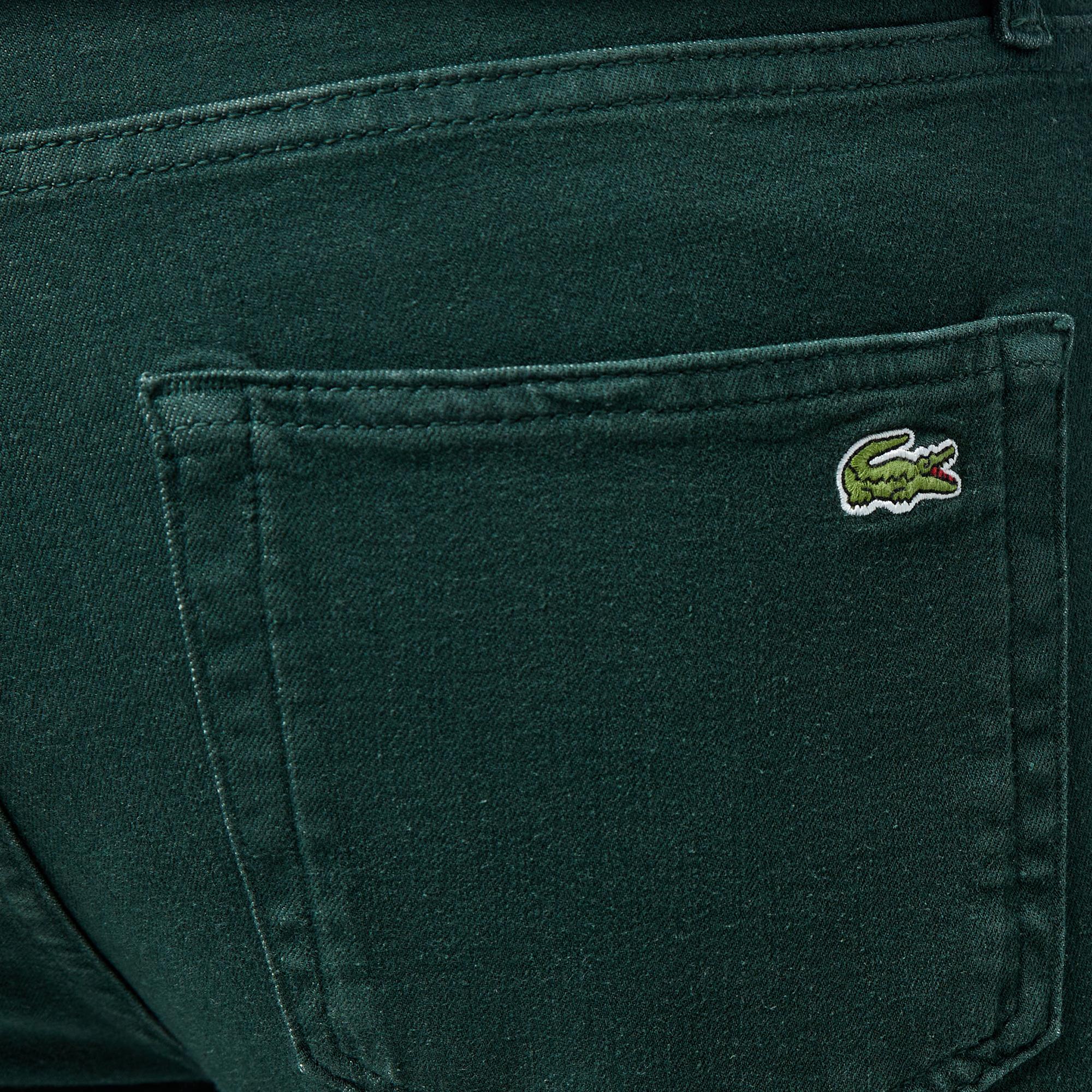 Lacoste Erkek Slim Fit Koyu Yeşil Jean Pantolon