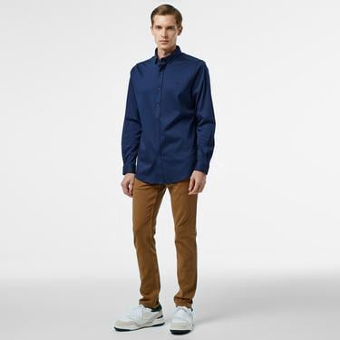  Lacoste Erkek Slim Fit Lacivert Gömlek