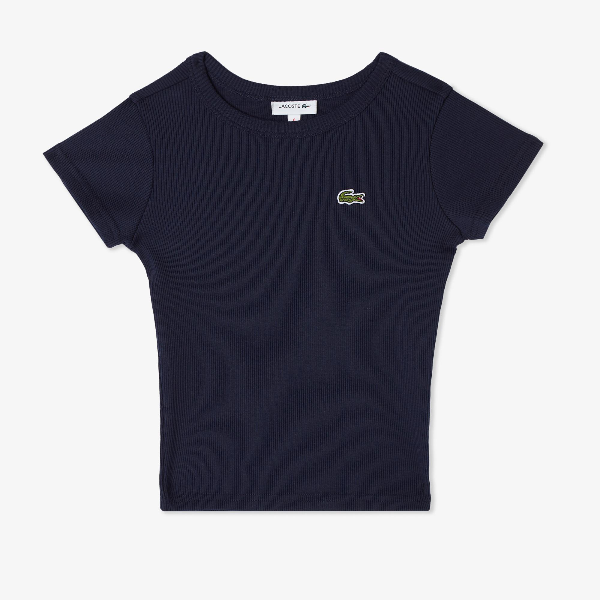 Lacoste Çocuk Bisiklet Yaka Lacivert T-Shirt