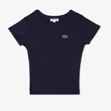  Lacoste Çocuk Bisiklet Yaka Lacivert T-Shirt