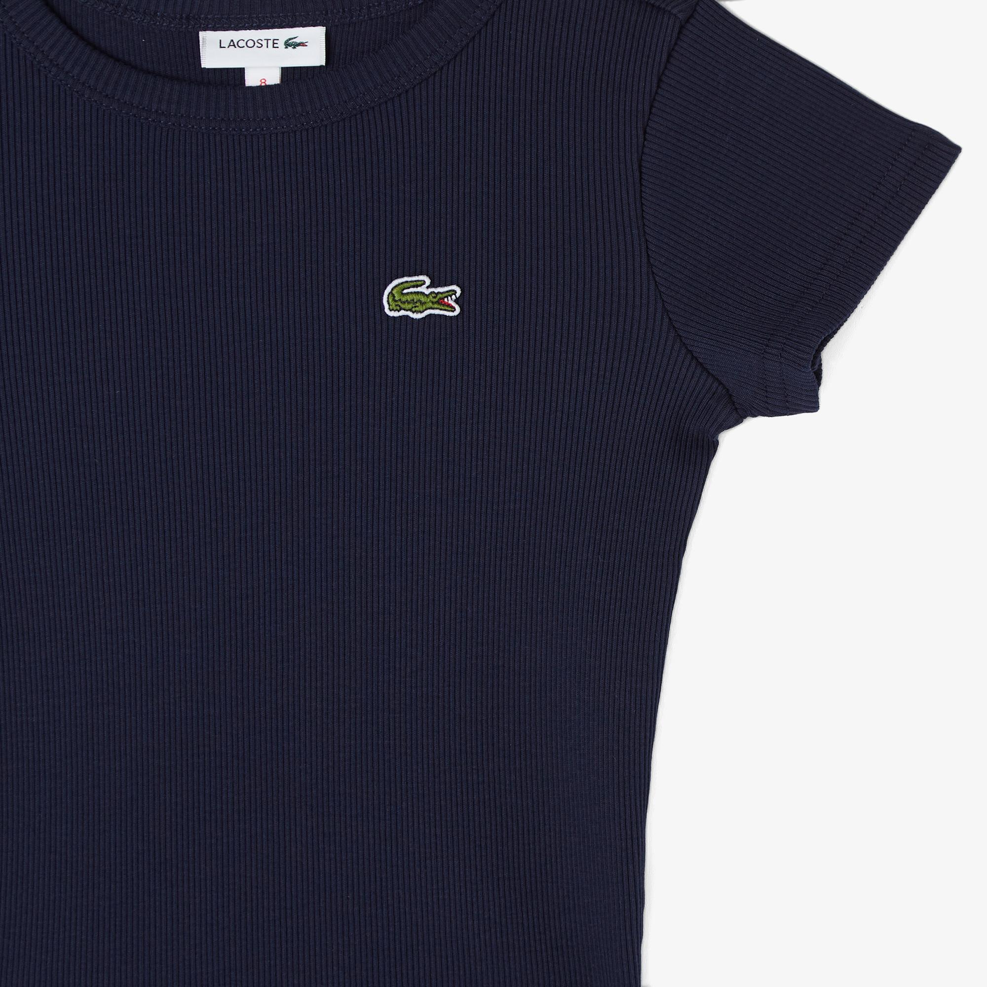 Lacoste Çocuk Bisiklet Yaka Lacivert T-Shirt