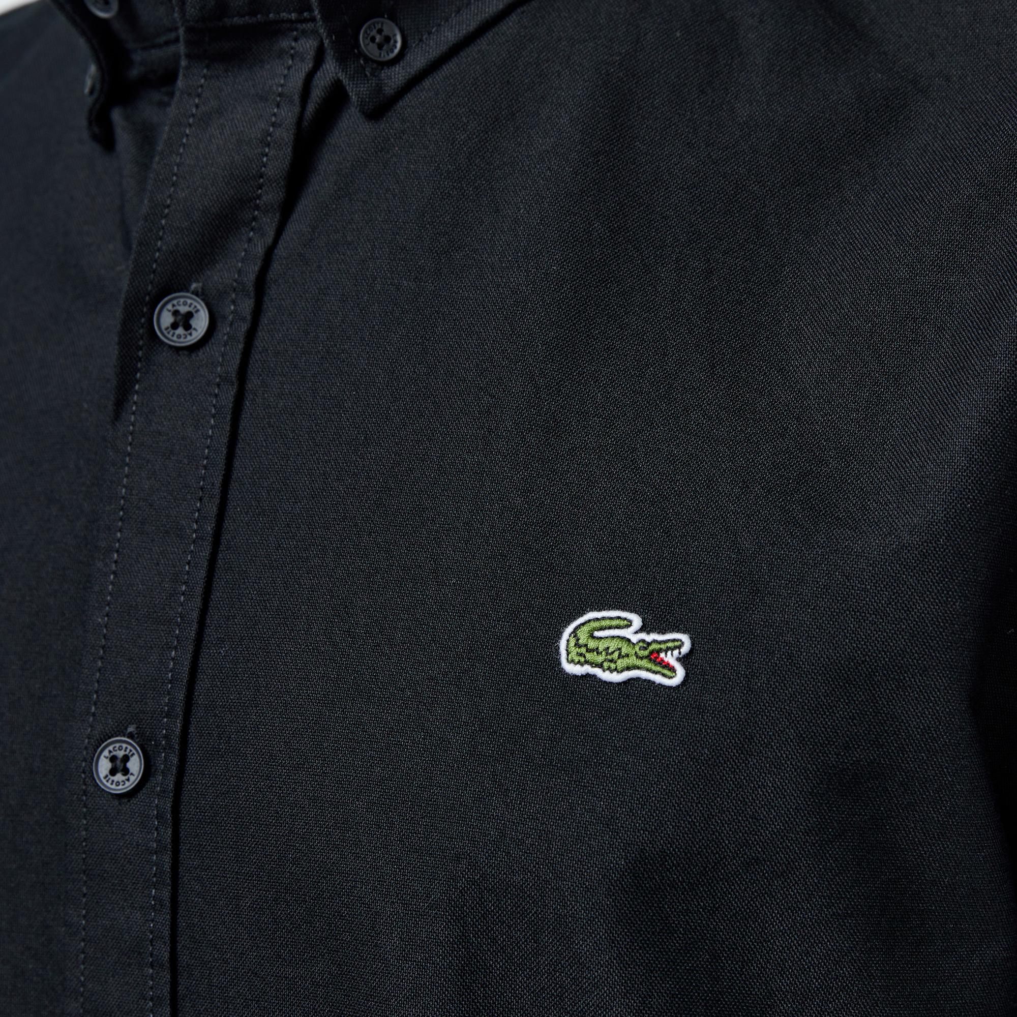 Lacoste Erkek Slim Fit Siyah Gömlek