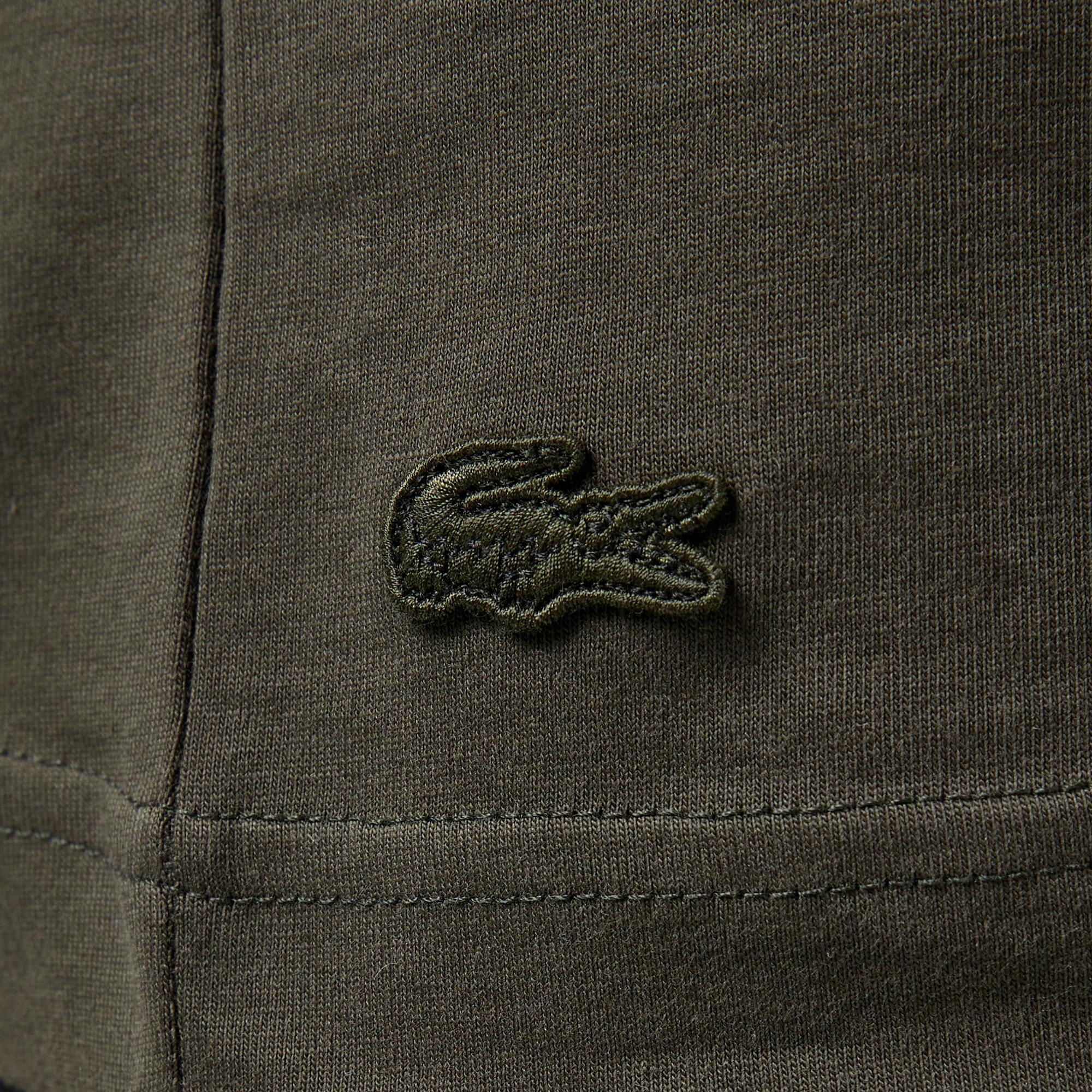 Erkek Regular Fit Bisiklet Yaka Baskılı Haki T-Shirt