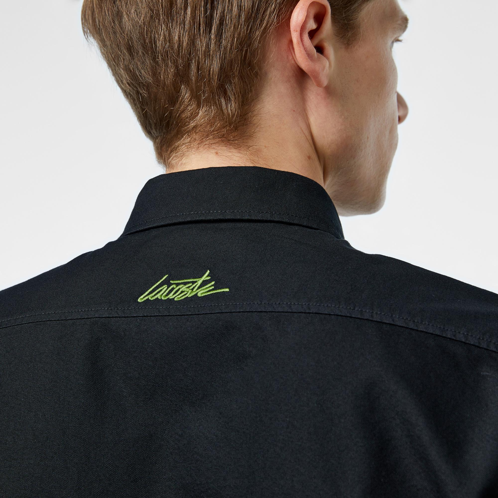 Lacoste Erkek Slim Fit Siyah Gömlek