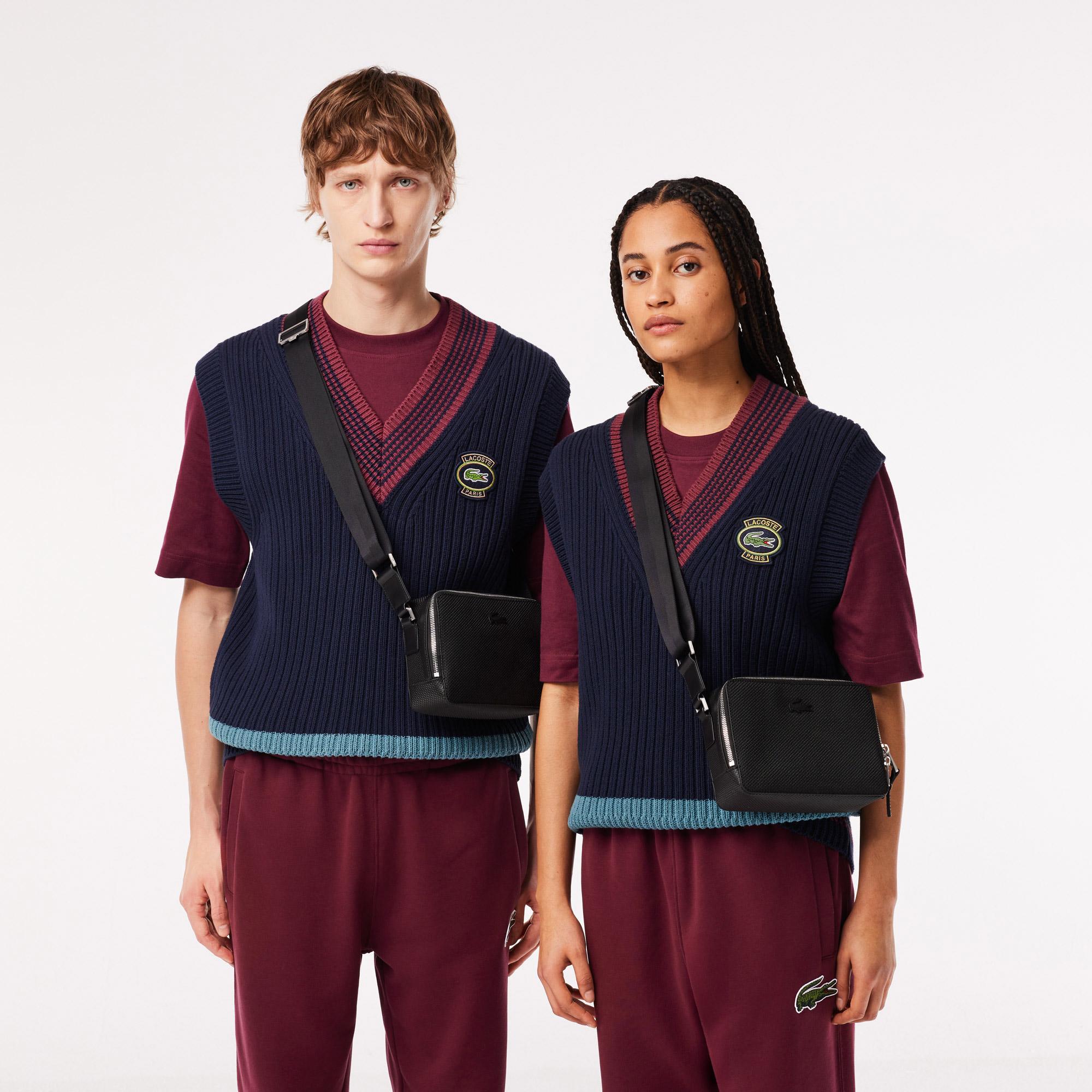 Lacoste Erkek Deri Siyah Omuz Çantası