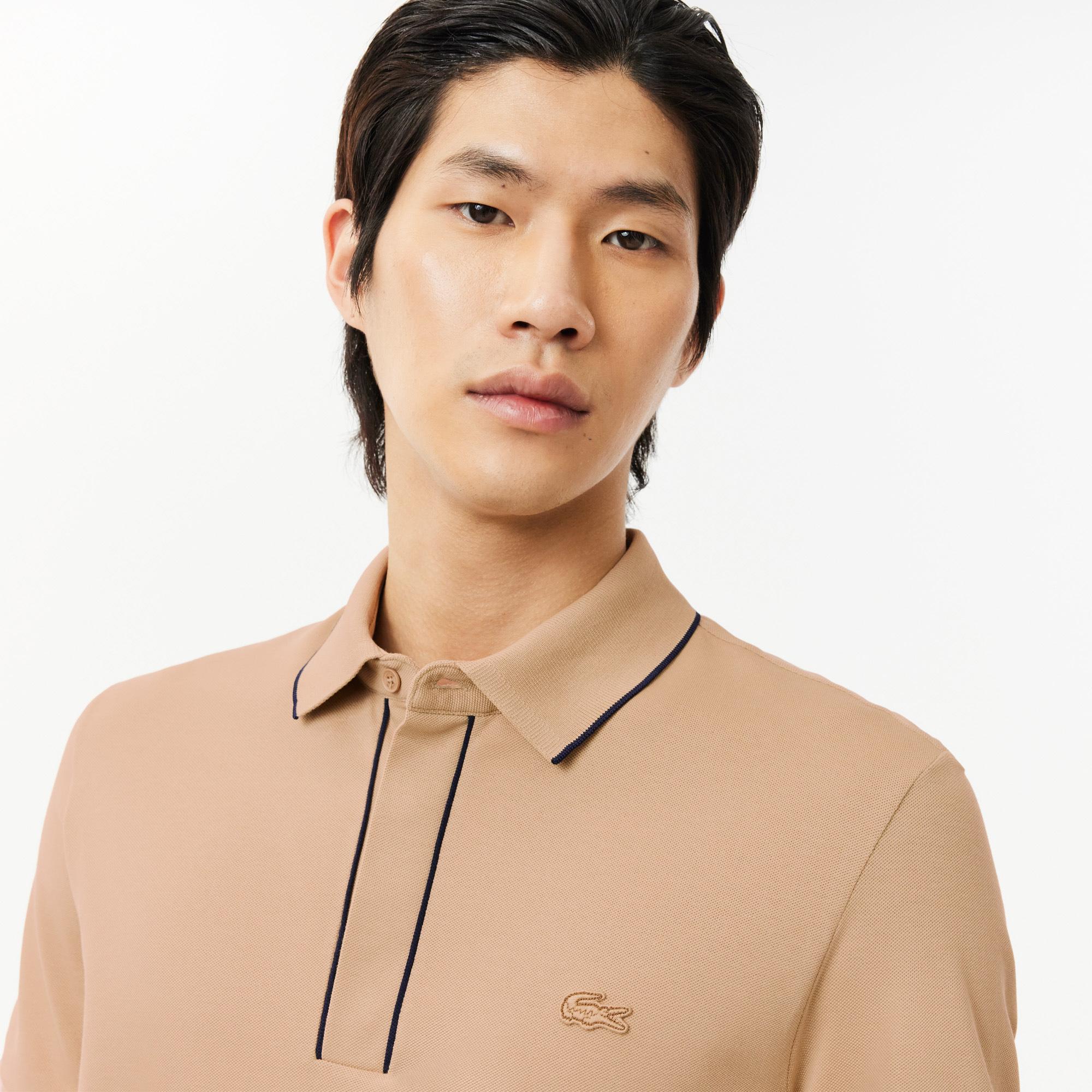 Erkek Regular Fit Organik Pamuk Bej Paris Polo