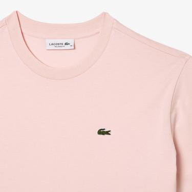  Lacoste Kadın Relaxed Fit Bisiklet Yaka Pembe T-Shirt