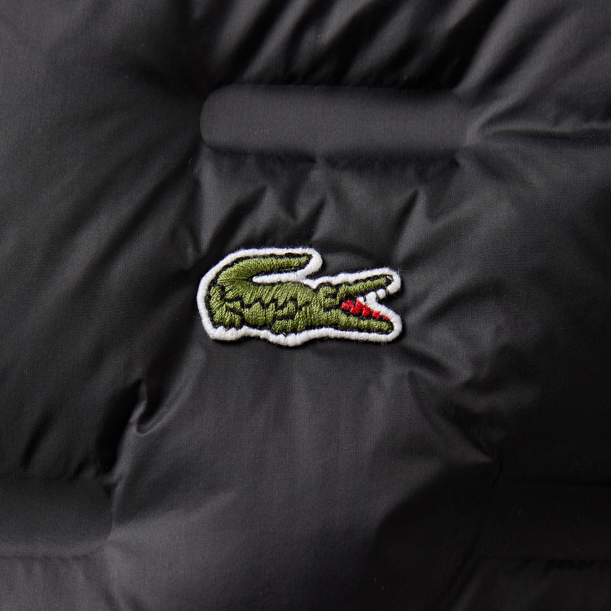 Erkek Kapüşonlu Kapitone Siyah Yelek