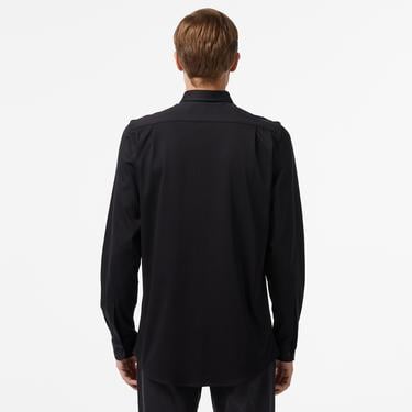  Erkek Slim Fit Siyah Gömlek