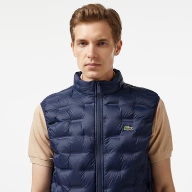  Erkek Kapüşonlu Kapitone Lacivert Yelek