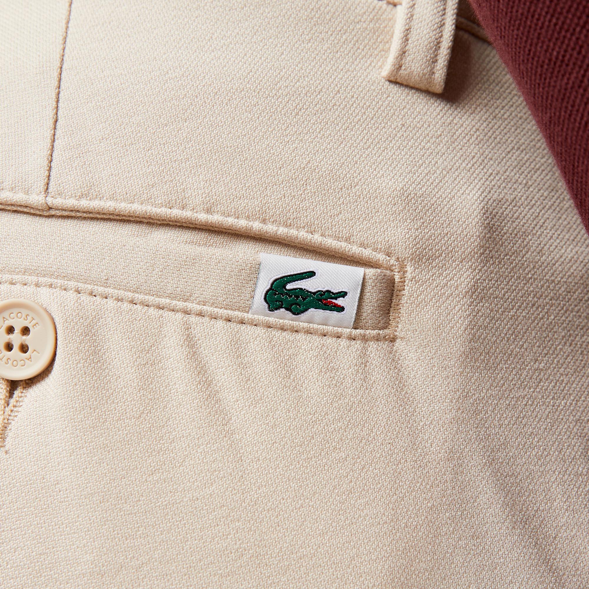 Erkek Slim Fit Chino Krem Pantolon