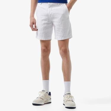  Lacoste Erkek Beyaz Şort