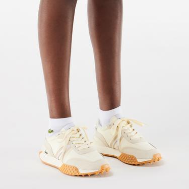  Lacoste L-Spin Deluxe Kadın Bej Sneaker