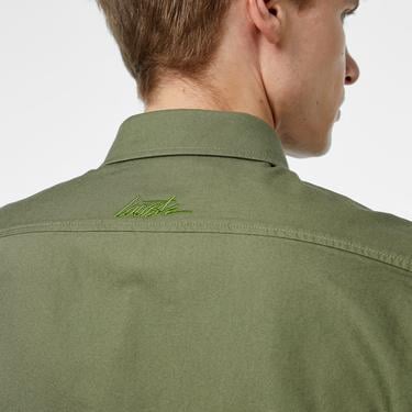  Erkek Slim Fit Haki Gömlek