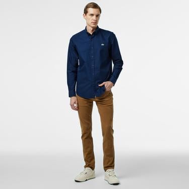  Lacoste Erkek Slim Fit Lacivert Gömlek