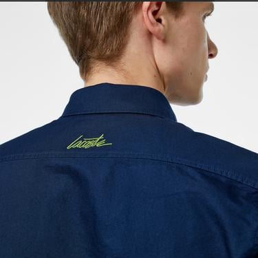  Lacoste Erkek Slim Fit Lacivert Gömlek