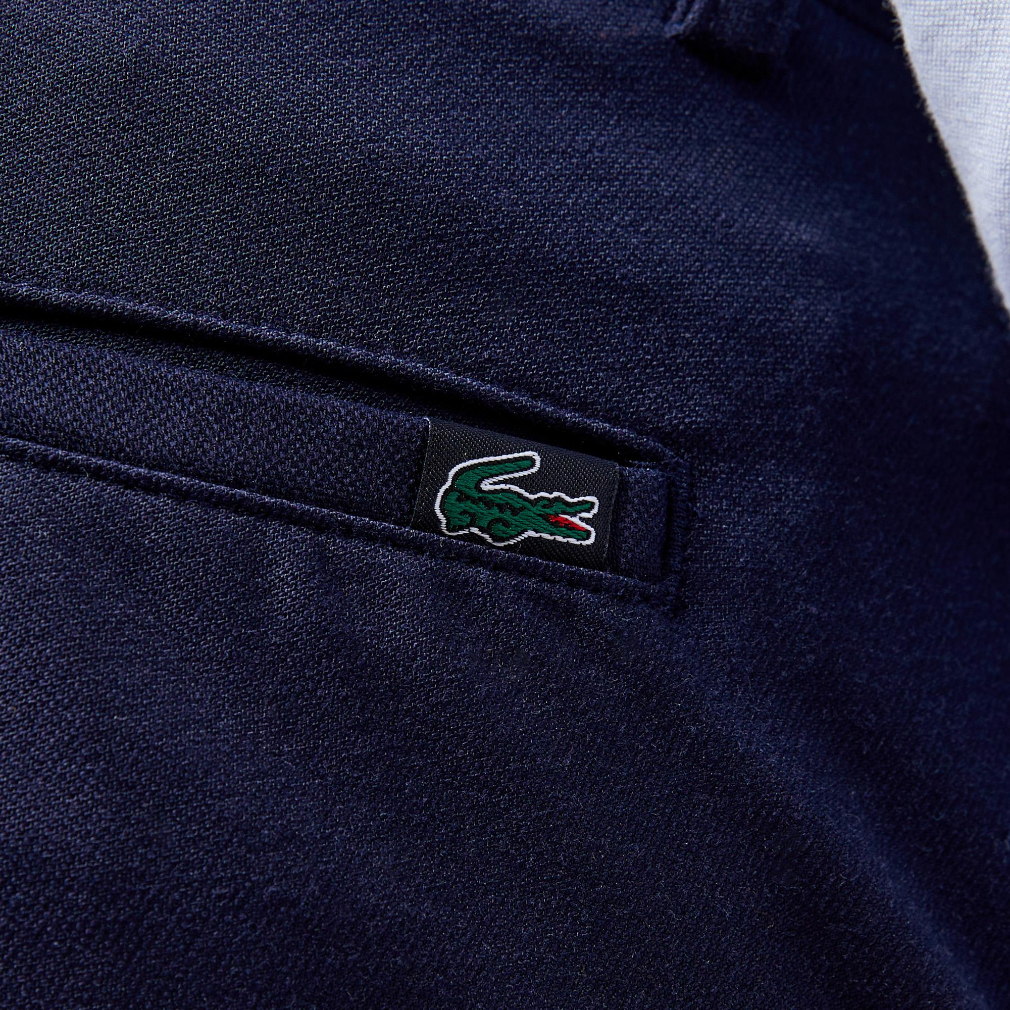 Erkek Slim Fit Chino Lacivert Pantolon