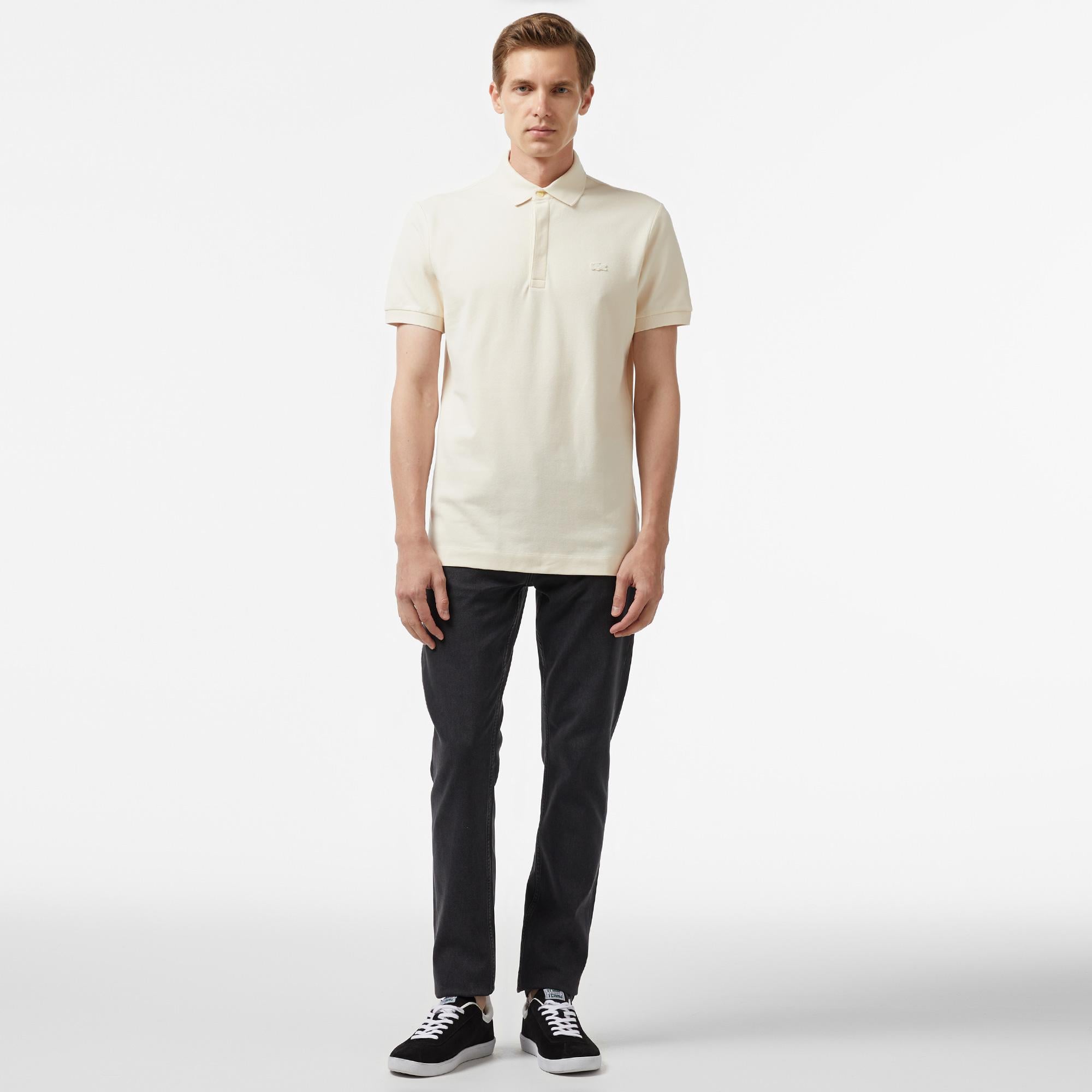 Erkek Regular Fit Paris Krem Polo