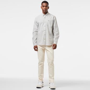  Erkek Slim Fit Chino Beyaz Pantolon