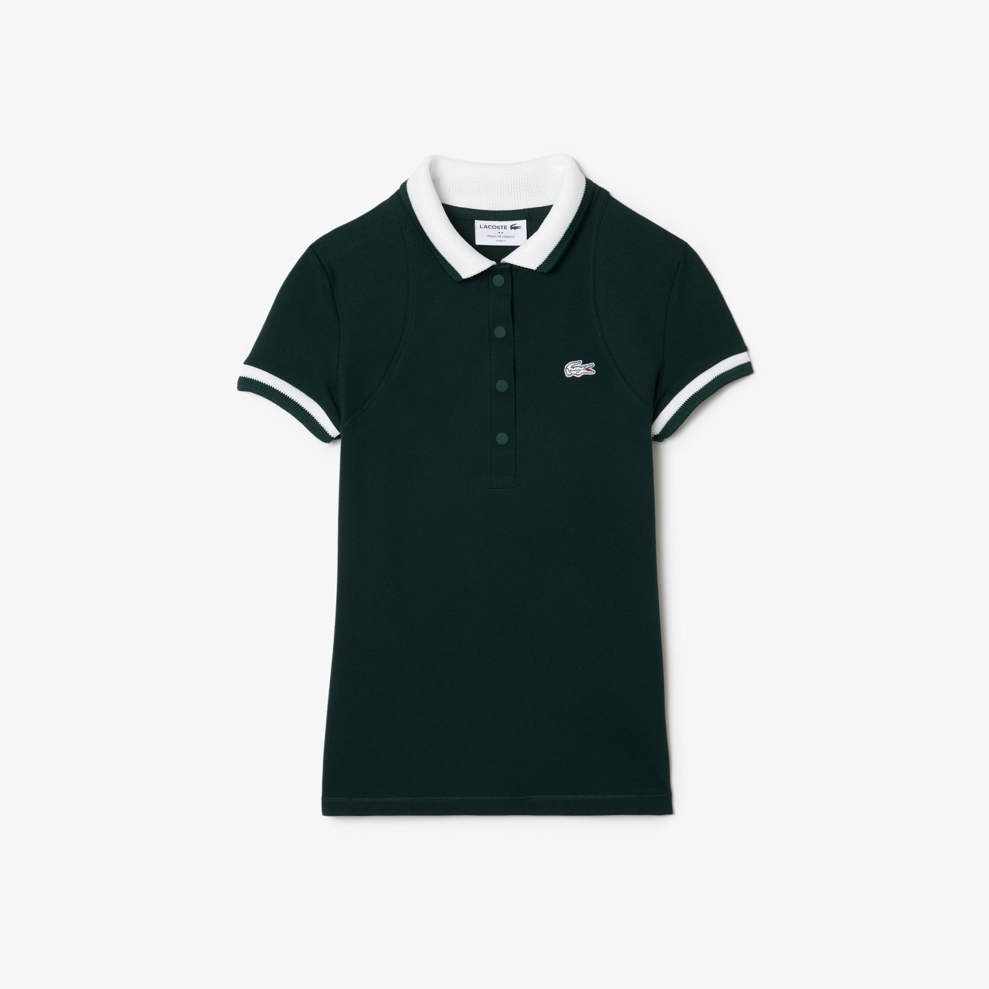 Kadın Slim Fit Yeşil Polo