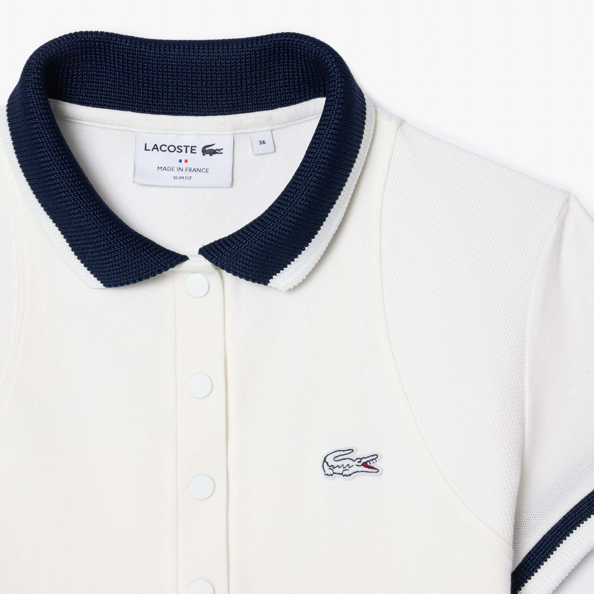 Kadın Slim Fit Beyaz Polo