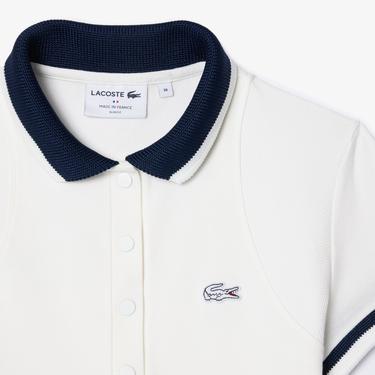  Kadın Slim Fit Beyaz Polo