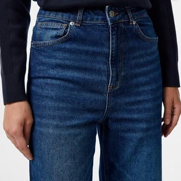  Kadın Regular Fit Mavi Jean Pantolon