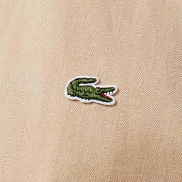  Erkek Slim Fit Düğmeli Yaka Kahverengi Gömlek