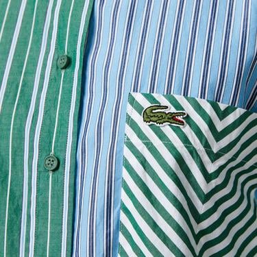  Kadın Loose Fit Çizgili Renkli Gömlek