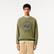 Lacoste Loose Fit Printed Fleece Unisex Krem Sweatshirt