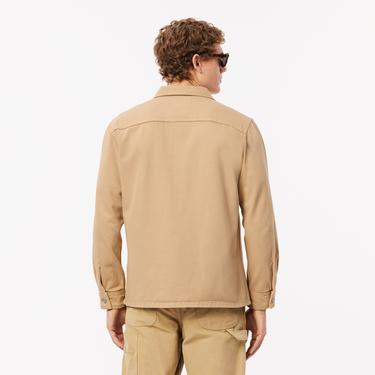  Lacoste Erkek Oversize Fit Kahverengi Gömlek