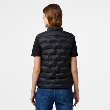  Kadın Kapitone Regular Fit Kapüşonlu Kapitone Siyah Yelek