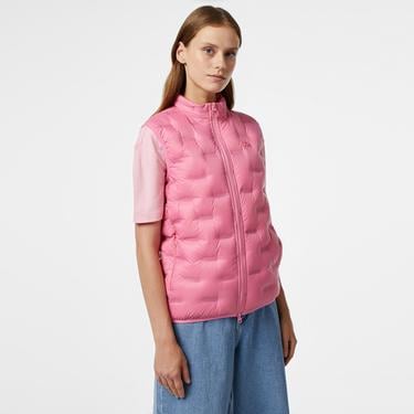  Kadın Kapitone Regular Fit Kapüşonlu Pembe Yelek