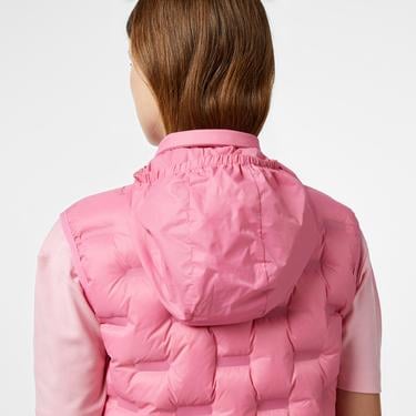  Kadın Kapitone Regular Fit Kapüşonlu Pembe Yelek