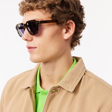  Lacoste Erkek Oversize Fit Kahverengi Gömlek