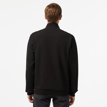  Lacoste Slim Fit Erkek Siyah Sweatshirt